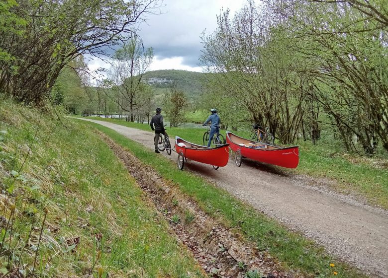 Canovélo le long de la Loue