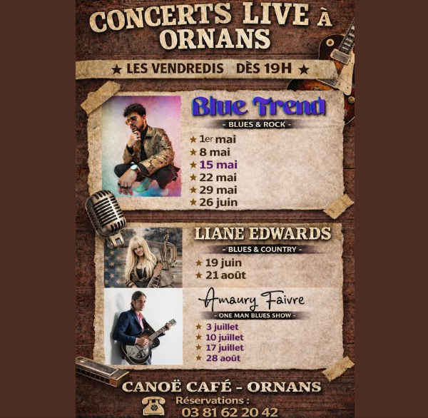 Concert Blue Trend au Canoë Café