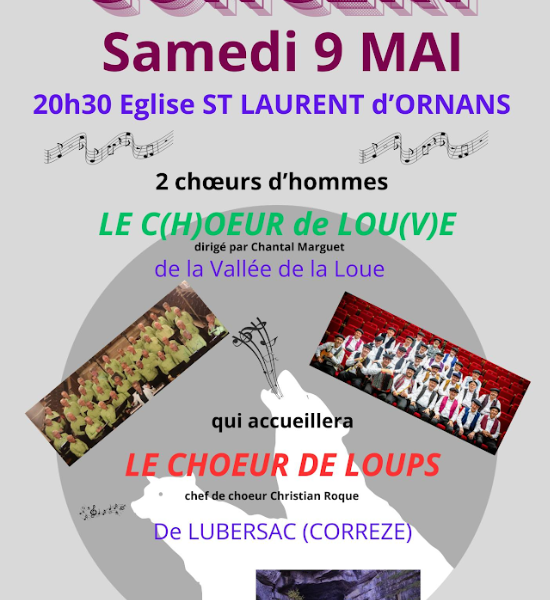 Concert 2 chœurs d&rsquo;hommes