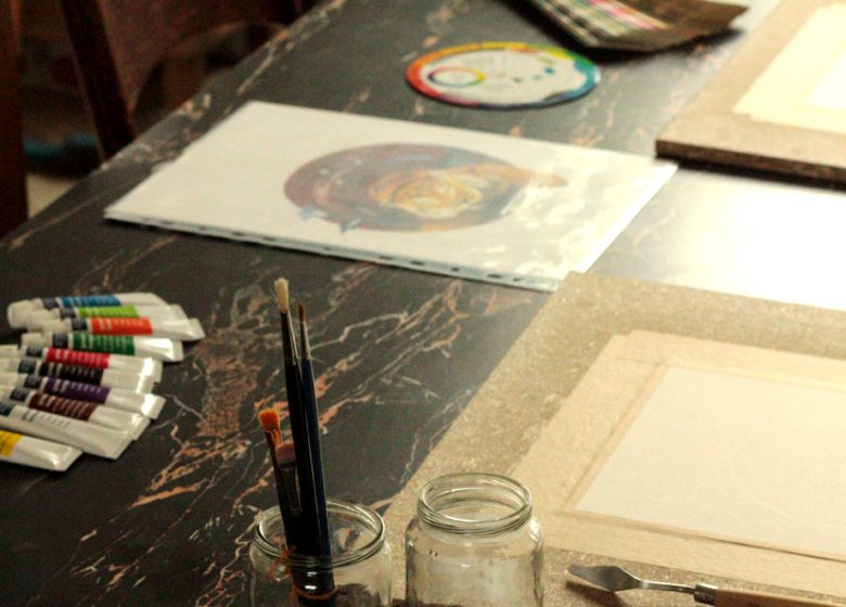 Atelier peinture à la gouache
