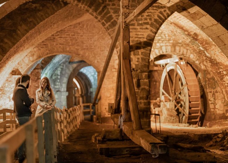 La galerie souterraine et son système de pompage de l’eau salée