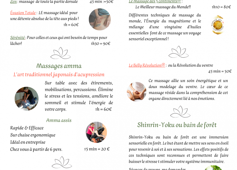 massage bien etre descriptif