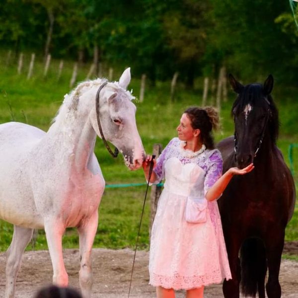 Lucie et les chevaux